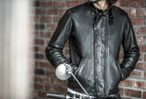 May club -【Addict Clothes】AD-09 SHEEPSKIN ULSTER JACKET - BLACK